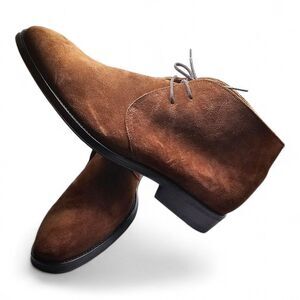 Mens Charles Tyrwhitt Brown Suede Leather Chukka Lace Up Ankle Boots Size 11